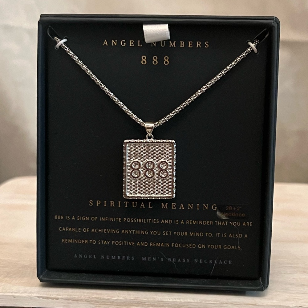 Bain x Miller Men's "888" Angel Numbers Necklace
